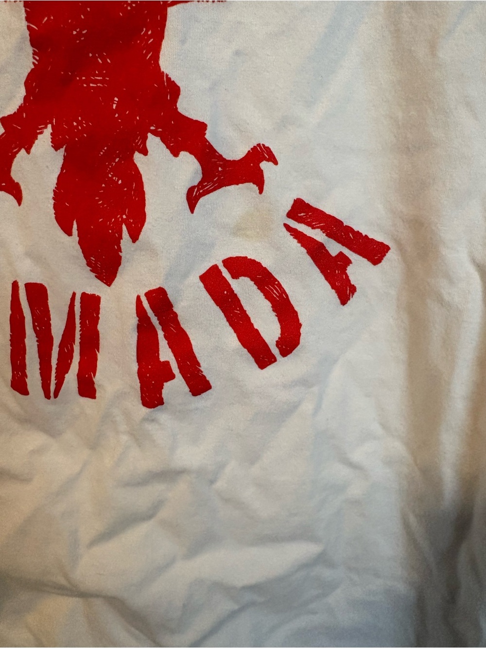 Armada Long-Sleeve Raglan Hoodie Tee in Navy and White with Red Logo - Picture 2 of 6